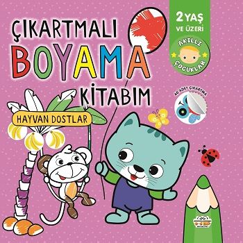 Çıkartmalı Boyama Kitabım-Hayvan Dostlar - Parıltı Yayınları Kitap