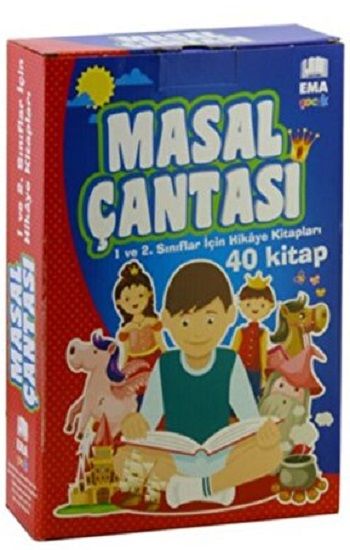 Masal Çantası 100 Temel Eserden Seçilmiş 40 Kitap - 1. ve 2. Sınıflar İçin - Ema Kitap Kitap
