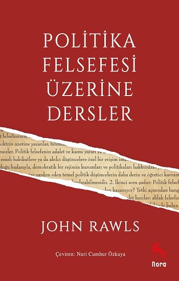 Politika Felsefesi Üzerine Dersler - Nora Kitap Kitap