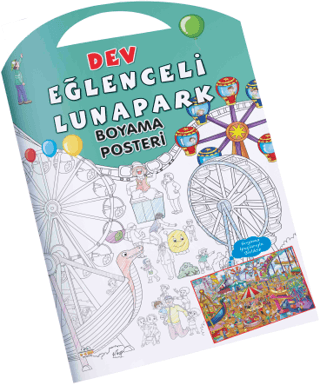 Eğlenceli Lunapark Dev Boyama Posteri - 0-6 Yaş Yayınları Kitap