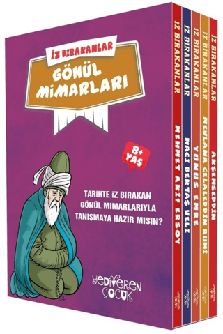 İz Bırakanlar - Gönül Mimarları Seti - 5 Kitap Takım - Yediveren Çocuk Kitap