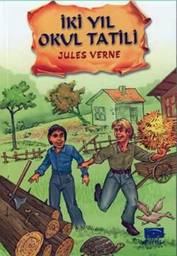 İki Yıl Okul Tatili Jules Verne Türkçe çocuk kitabı kapağı