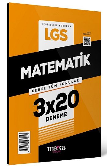 2025 LGS Genel Tüm Konular Matematik 3 Deneme - Marka Yayınları Kitap