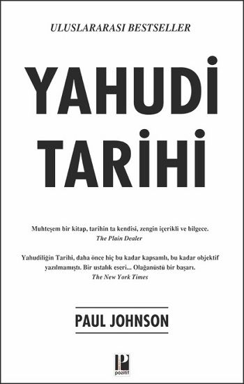 Yahudi Tarihi Paul Johnson Türkçe kitap kapağı