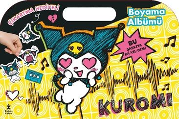 Kuromi -  Çıkartma Hediyeli Boyama Albümü - Doğan Çocuk Kitap