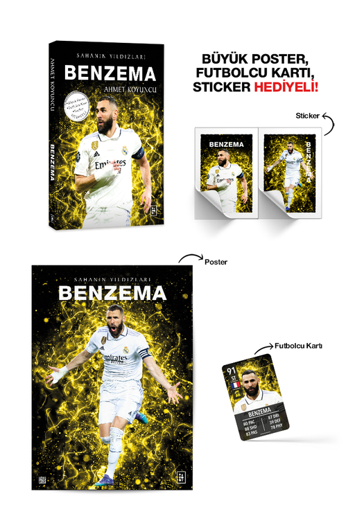 Benzema - Sahanın Yıldızları - Parodi Yayınları Kitap
