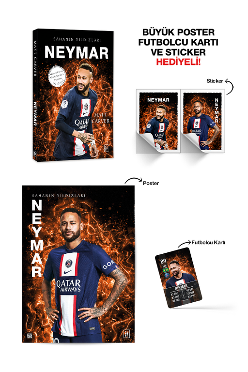 Neymar - Sahanın Yıldızları - Parodi Yayınları Kitap