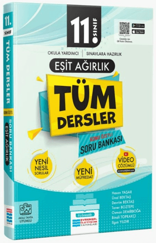 11. Sınıf Tüm Dersler Eşit Ağırlık Konu Özetli Soru Bankası - Evrensel İletişim Yayınları Kitap