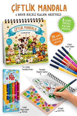 Çiftlik Mandala - Bigkids Yayınları Kitap