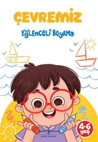 Çevremiz - Eğlenceli Boyama - İş Bankası Kültür Yayınları Kitap