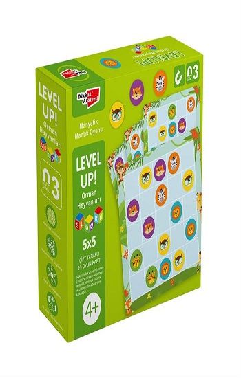 Level Up! 3 - Orman Hayvanları Sudoku - Dikkat Atölyesi Yayınları Kitap