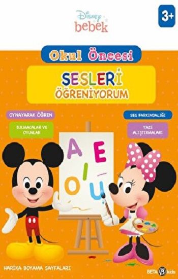 Disney Eğitsel Okul Öncesi Sesleri Öğreniyorum - Beta Kids Kitap
