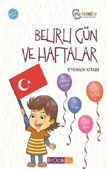 Belirli Gün ve Haftalar Etkinlik Kitabı (48 Ay ve Üzeri) - Mavi Çember Okul Öncesi Eğitim - Bir Ocak Yayınları Kitap