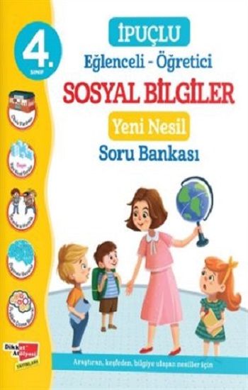 4. Sınıf İpuçlu Eğlenceli - Öğretici Sosyal Bilgiler Yeni Nesil Soru Bankası - Dikkat Atölyesi Yayınları Kitap