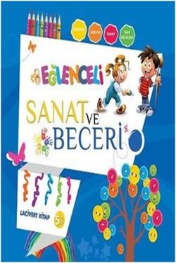 Eğlenceli Sanat ve Beceri Lacivert Kitap (5 Yaş) - Parıltı Yayınları Kitap