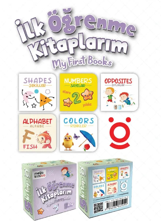 İlk Öğrenme Kitaplarım: My First Books (5 Kitap) (Ciltli) - Megakids Yayıncılık Kitap