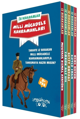 İz Bırakanlar - Milli Mücadele Kahramanları Seti - 5 Kitap Takım - Yediveren Çocuk Kitap