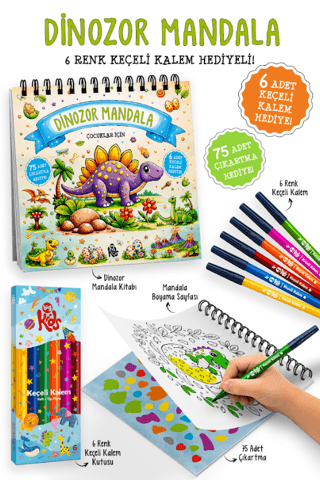 Dinozor Mandala - Bigkids Yayınları Kitap