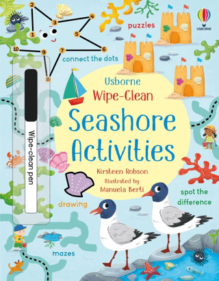 Wipe-Clean: Seashore Activities - Usborne Publishing Kitap