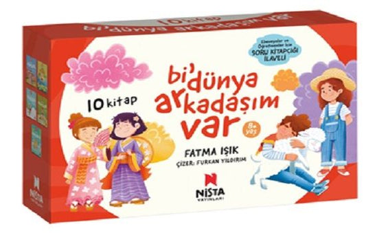 Bi’ Dünya Arkadaşım Var (10 Kitap + Soru Kitapçığı) - Nista Yayınları Kitap