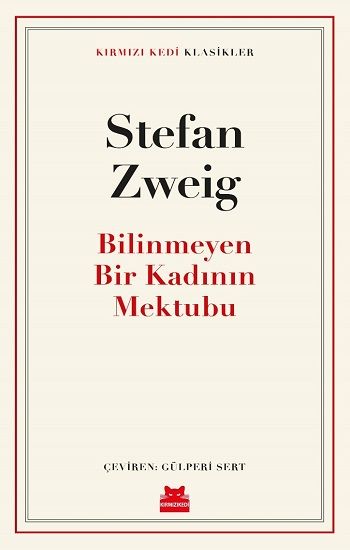 Bilinmeyen Bir Kadının Mektubu - Kırmızı Kedi Yayınevi Kitap