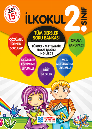 2. Sınıf Tüm Dersler Soru Bankası - Evrensel İletişim Yayınları Kitap