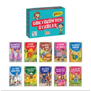 Gökyüzünden Öyküler (10 Kitap + Soru Kitapçığı) - Bıcırık Yayınları Kitap