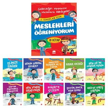 Meslekleri Öğreniyorum (10 Kitap) - Ema Kitap Kitap