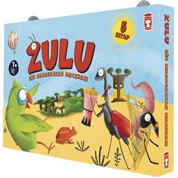 Zulu ile Bir Madagaskar Macerası - Set (5 Kitap) - Timaş Çocuk Kitap
