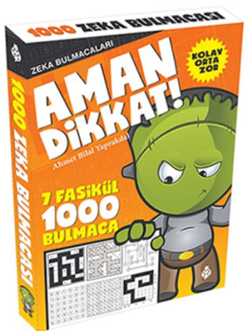 Aman Dikkat! - Zeka Bulmacaları 7 Fasikül - 1000 Bulmaca - Uğurböceği Yayınları Kitap