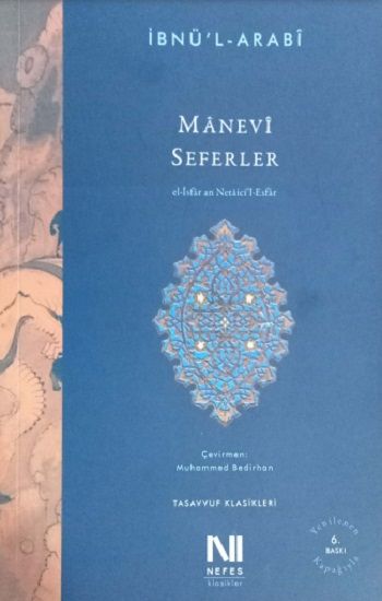 Seferler İbnü'l-Arabi Muhyiddin İbn Arabi Türkçe kitap kapağı