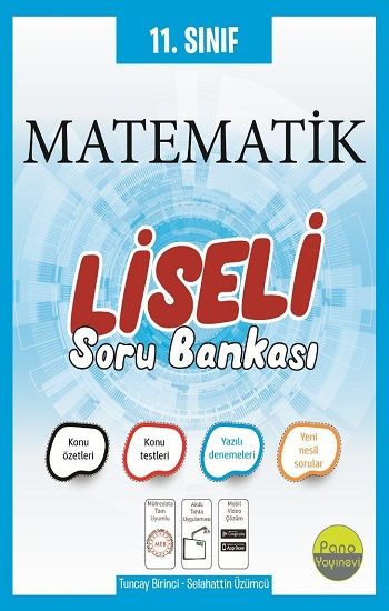 11.Sınıf Liseli Matematik Soru Bankası - Pano Yayınevi Kitap