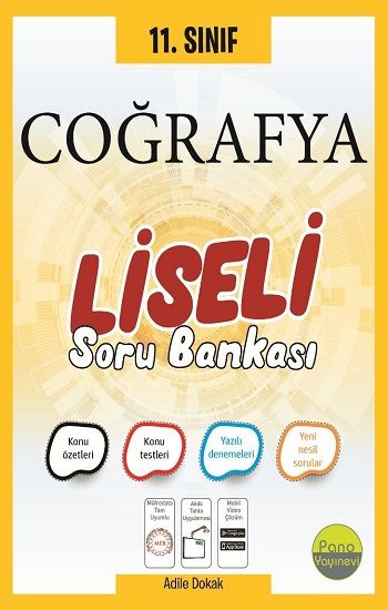 11.Sınıf Liseli Coğrafya Soru Bankası - Pano Yayınevi Kitap