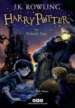 Harry Potter ve Felsefe Taşı (1. Kitap) - J. K. Rowling, Fantastik Türkçe kitap kapağı
