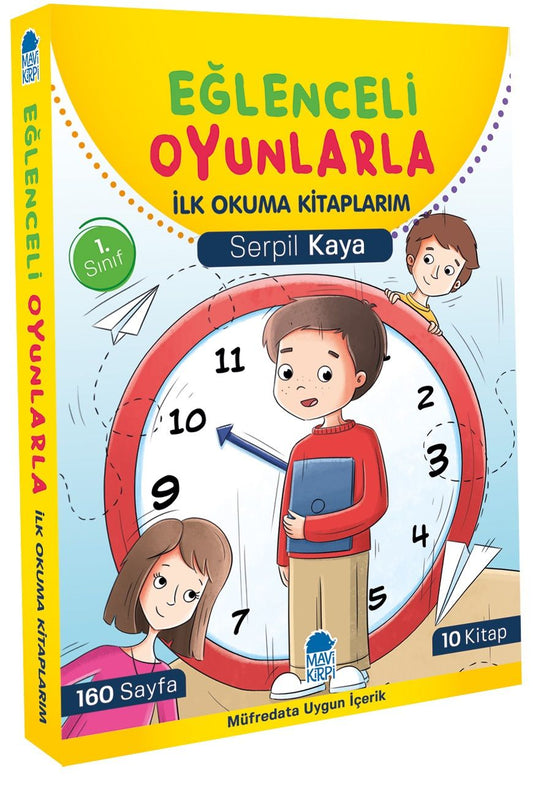Eğlenceli Oyunlarla İlk Okuma Kitaplarım -Set (10 Kitap) - Mavi Kirpi Yayınları Kitap