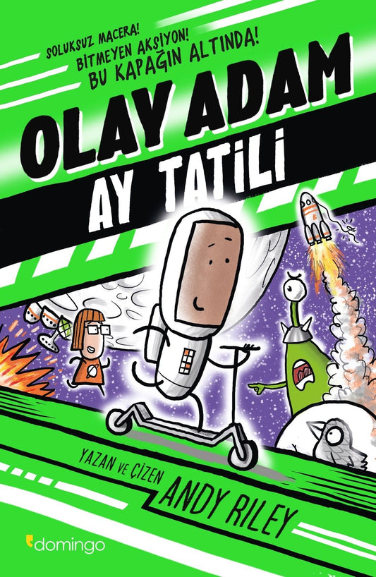 Olay Adam - Ay Tatili - Domingo Yayınevi Kitap