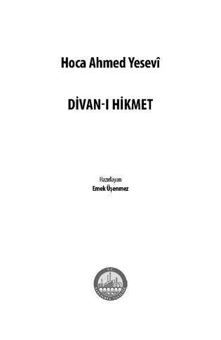 Divan-ı Hikmet - Akademik Kitaplar Kitap