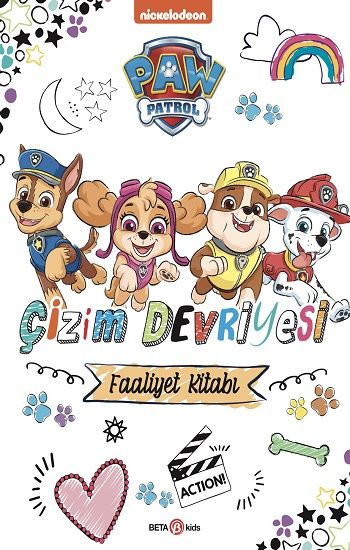 Paw Patrol Çizim Devriyesi Boyama Kitabı - Beta Kids Kitap