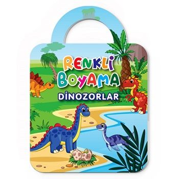 Dinozorlar - Renkli Boyama - Baloonkids Yayınevi Kitap
