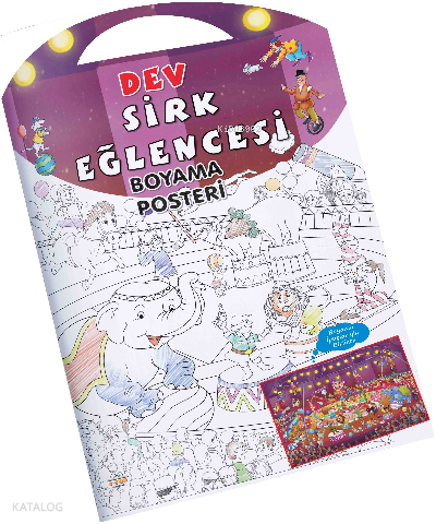 Sirk Eğlencesi Dev Boyama Posteri - Parıltı Yayınları Kitap