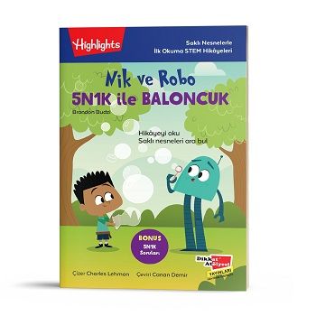 Nik ve Robo 5N1K ile Baloncuk - Dikkat Atölyesi Yayınları Kitap