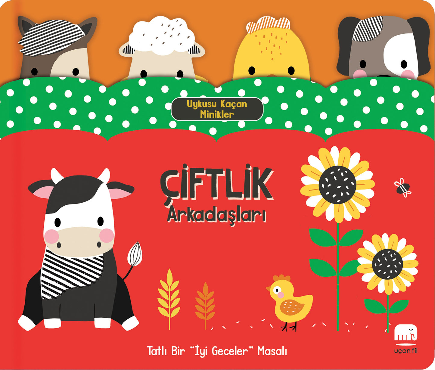 Uykusu Kaçan Minikler Çiftlik Arkadaşları (Boardbook) - Uçan Fil Yayınları Kitap