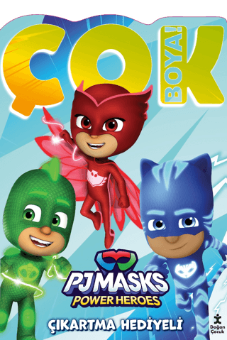 Pjmask Çok Boya! Çıkartmalı Dev Boyama Kitabı - Doğan Çocuk Kitap
