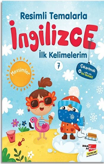 Resimli Temalarla İngilizce İlk Kelimelerim 7 - Mevsimler - Dikkat Atölyesi Yayınları Kitap