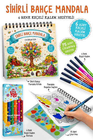 Sihirli Bahçe Mandala - Bigkids Yayınları Kitap