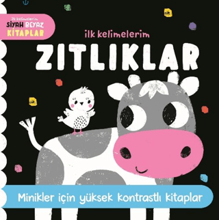 İlk Kelimelerim Siyah Beyaz Kitaplar Zıtlıklar - Uçan Fil Yayınları Kitap