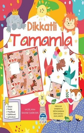 Dikkatli Tamamla - Martı Çocuk Yayınları Kitap