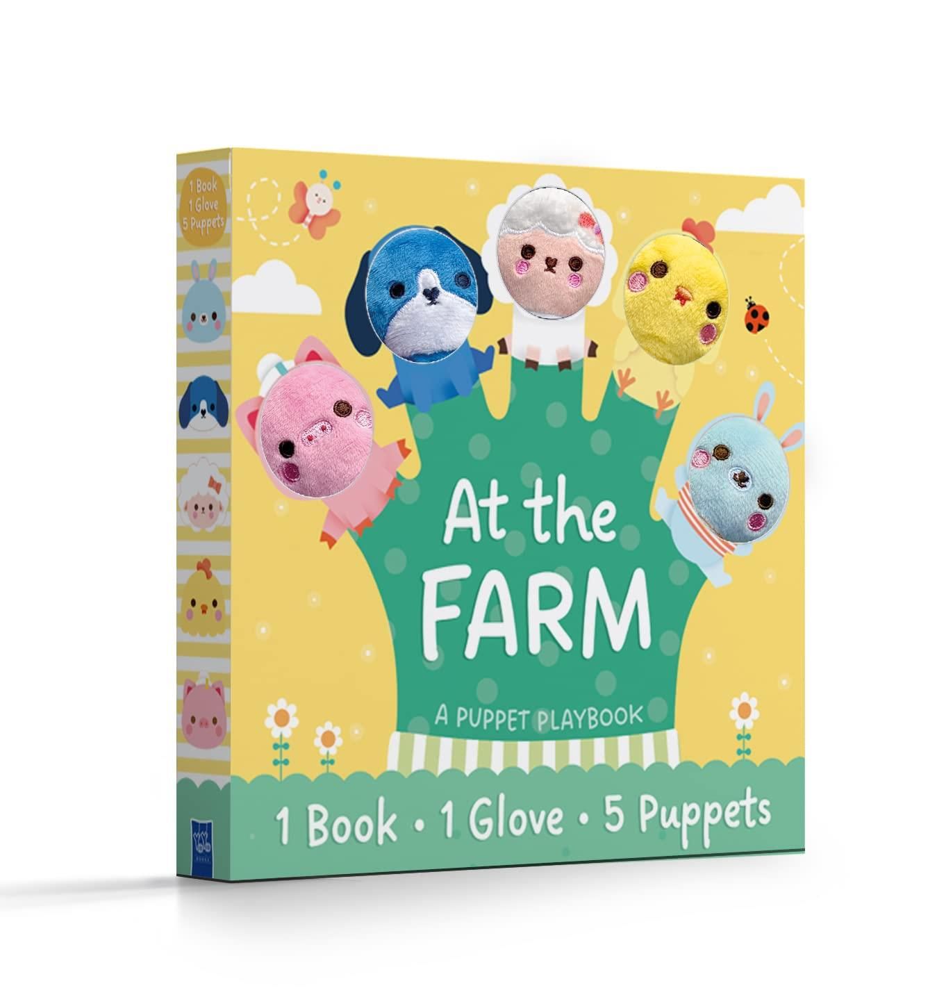 1 Book 1 Glove 5 Puppets: At the Farm - Yoyo Books Kitap