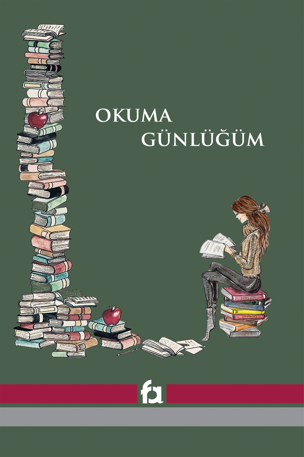 Okuma Günlüğüm - Bir Okurun Defteri - Yeşil Kapak - Fa Yayınları Kitap