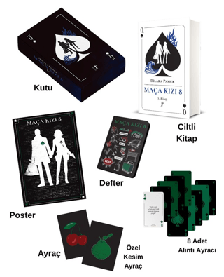 Maça Kızı 8 - 5. Kitap Kutulu (Ciltli) - Artemis Yayınları Kitap